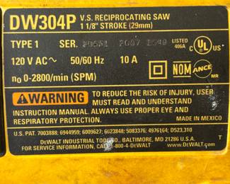 DeWalt Reciprocating Saw