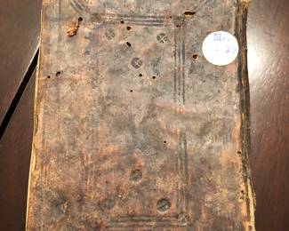 Front cover of Judaica handwritten book of perhaps commentaries and mysticism $1,500