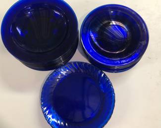 Cobalt dishes