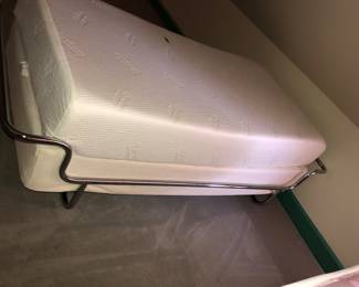 Ikea Kromvik chrome frame twin bed, by Knut Hageberg $1,000, without Cashmere Luxury twin mattress set- $300