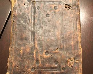Back cover of Judaica book of perhaps commentaries and mysticism