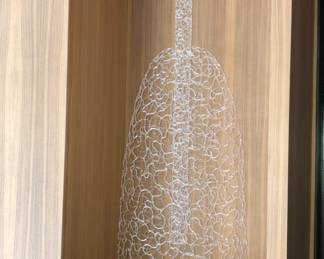 Brent Kee Young glass sculpture Matrix Series: "Vaulted Variation", 2009, 45" tall 19" wide x 8" deep. Flame-worked borosilicate glass. Purchased from Riley Hawk Gallery in 2009, $12,000. Brent is a Cleveland Institute of Art Professor Emeritus & an Internationally recognized, Cleveland artist whose works are in The Cleveland Museum of Art and 100s of other famous museums and collections.