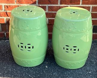 Pair of garden stools