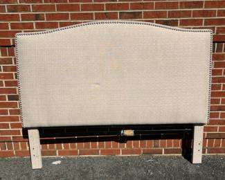 Queen Upholstered headboard with nailhead trim