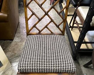 Mitchell Gold faux bamboo side chair