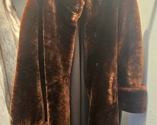 1 of 2 pictures - Genuine Fur Coat by Clearfield Furs