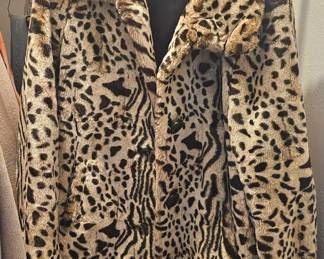 1 of 2 pictures - Fur Look Coat