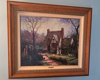 1 of 2 pictures - Wall Art "The Cottage" Robert Girrard  by Thomas Kinkade 