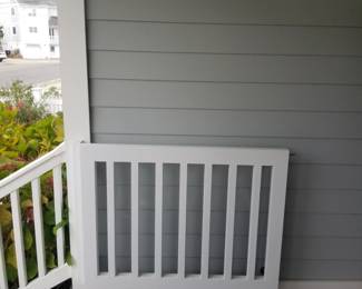 James Hardie fiber cement siding in gray