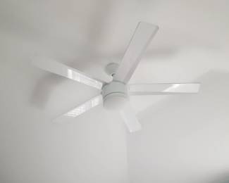 Contemporary ceiling fan with remote