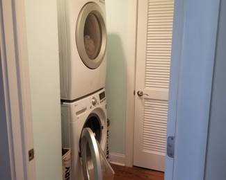 LG washing machine & ELECTRIC dryer; stainless steel drums