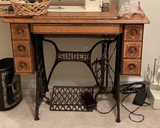 Antique sewing table