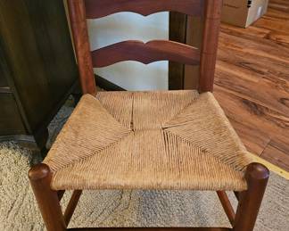 Wide Slab Ladderback Chair