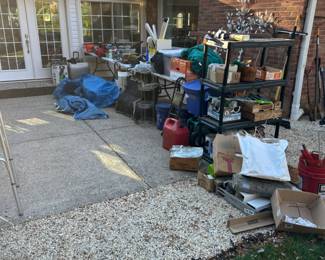 Tons of Tools, Storage Shelving and Garage Items