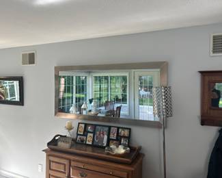Mirrors and Floor Lamp