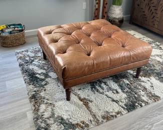 Leather Ottoman