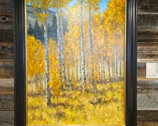 Oil on Board by Stephen Day (20th Century American in Colorado) "The Color of Fall" 2006