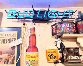Vintage lighted Bud Light Sign