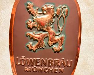Lowenbrau Beer Copper Sign 