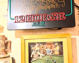 12 Horse Ale Lighted Sign 