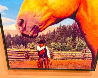 Framed Cowboy Picture