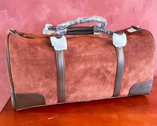Vintage Marlboro Promo
Leather Duffle Bag Guts Grit Gear Brown Suede (New)
