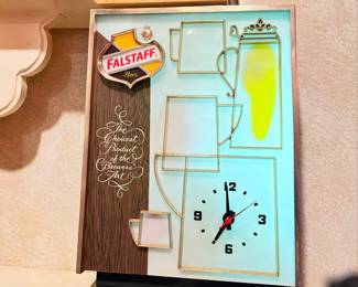 Vintage Falstaff Lighted Clock