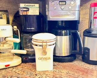 All things coffee- Mr. Coffee, Cuisinart, Salon 