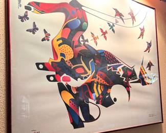 Benjamin Harjo, Jr. Beauty Upon the Wind, Circa 1989 signed numbered 325/750