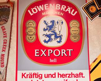 Lowenbrau Beer Sign 