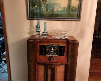 Antique Floor Radio
Waterford Vases
Crystal Console Compote