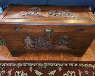 Japanese Carved Trunk