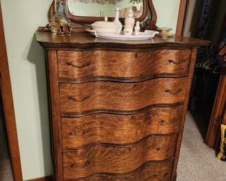 Tiger Oak wave front chest