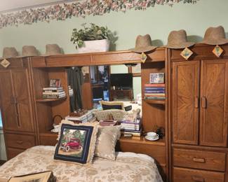 Full/queen headboard and mattress set
