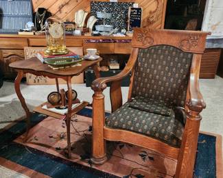 Antique parlor chair
2 tier Antique Table