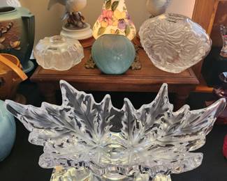 Lalique, Andrea Doves,Hurricane Lamp