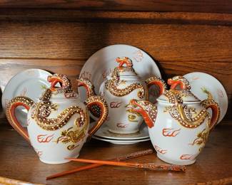 Dragon ware Tea set