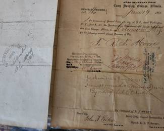 Original Civil War prisoner release letter, amazing find.....