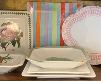 Serving plates and platters