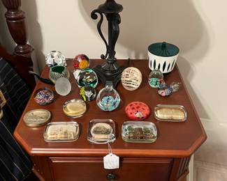 Vintage glass paperweights
