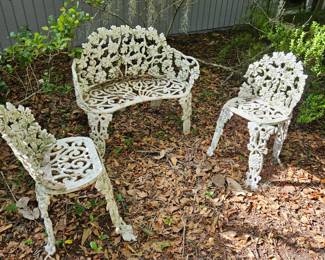 Cast iron patio set