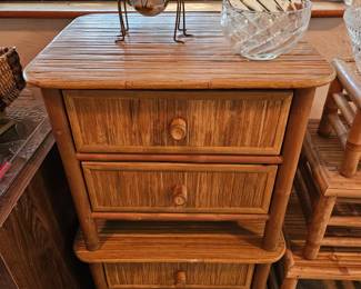 Bamboo side tables