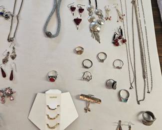 Costume and sterling silver jewelry