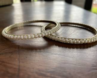 Costume Pearl Bangles