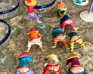 Mexican Folk Art Ceramic Straw Holders