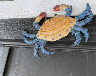 Fun Metal Crusty Crab for outdoor decor