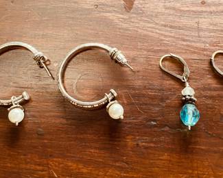 L - Brighton earrings
R - Blue Crystal dangling earrings