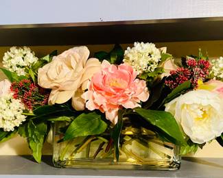 Silk Peony floral arrangement centerpieces.