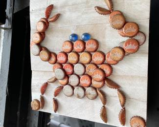 Clever Use of Bottle Caps in this fun Crab