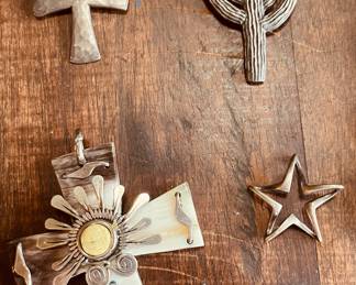 James Avery Star Pendant • Cross Pendants • Cactus Brooch